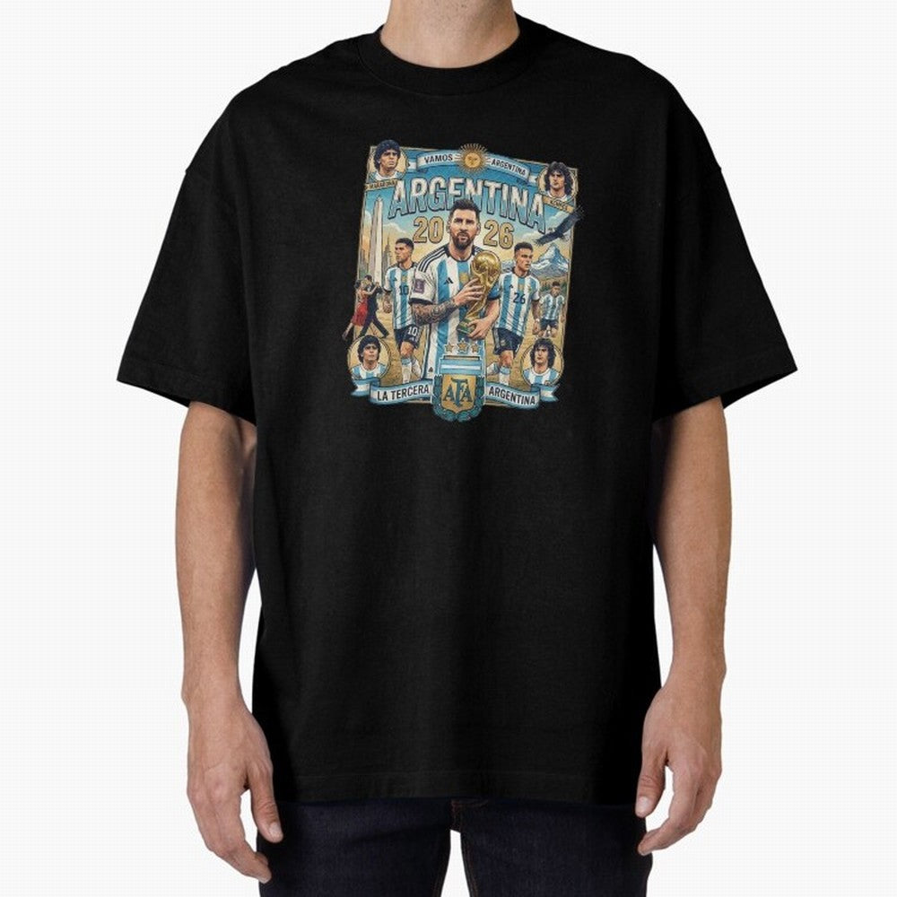 Argentina 2026 ¨C Copa Mundial Spirit Classic T-Shirt Celebrate Global Passion for the FIFA World Cup 2026 USA Canada Mexico Journey through Mbappe Highlights, Brazil, Portugal and Argentina Pride, Classic Soccer Heritage, Championship Pressure,