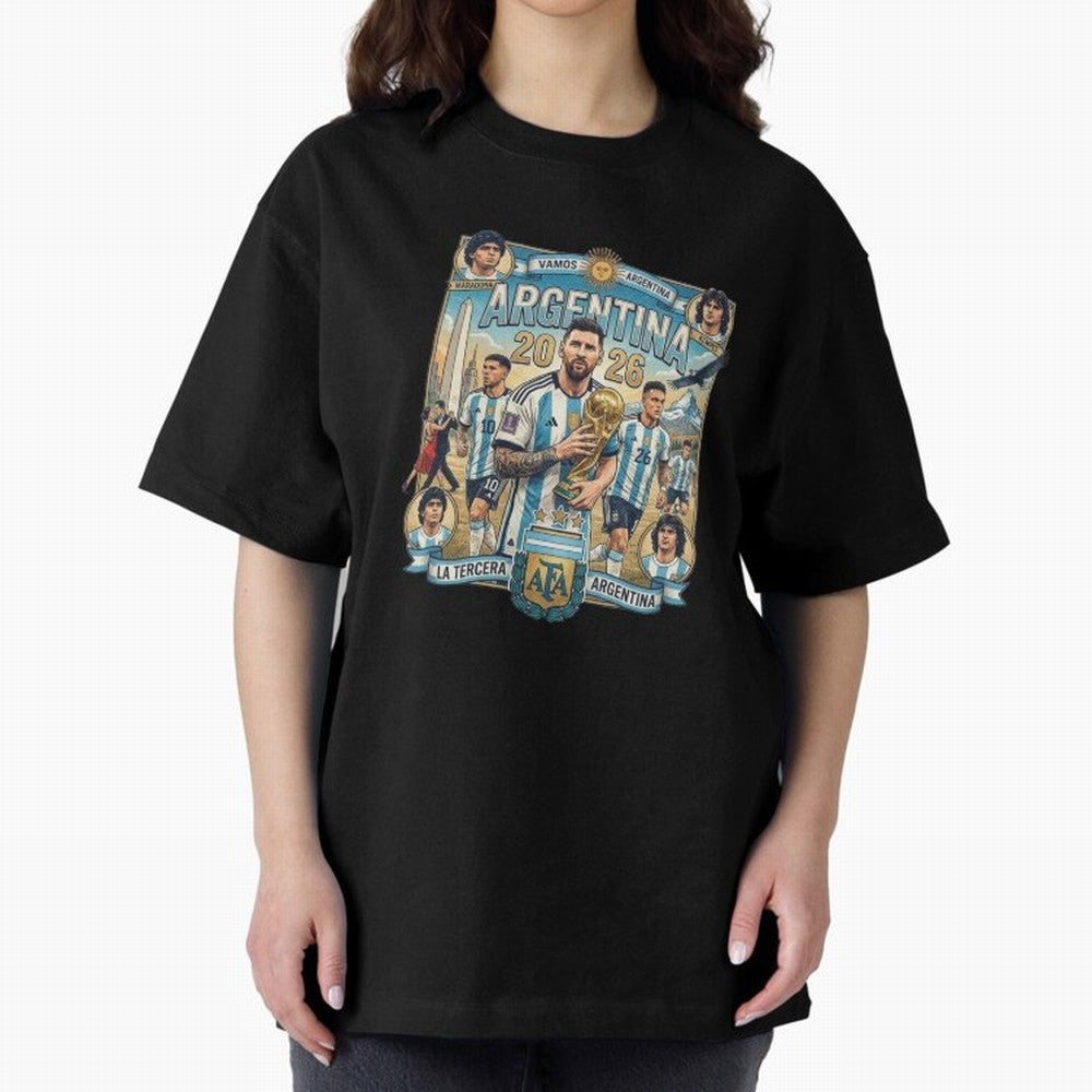 Argentina 2026 ¨C Copa Mundial Spirit Classic T-Shirt Celebrate Global Passion for the FIFA World Cup 2026 USA Canada Mexico Journey through Mbappe Highlights, Brazil, Portugal and Argentina Pride, Classic Soccer Heritage, Championship Pressure,