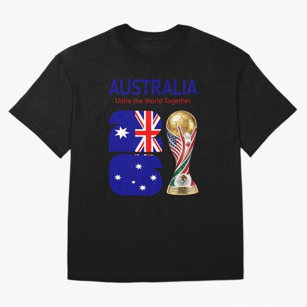 World Cup 2026, AUSTRALIA Classic T-Shirt Represent Fans Who Live for Match Day Hype around FIFA World Cup 2026 USA Canada Mexico, Messi, Neymar and Mbappe, England, France and Netherlands, Fan Favorite Moments, National Team Passion, Big Match