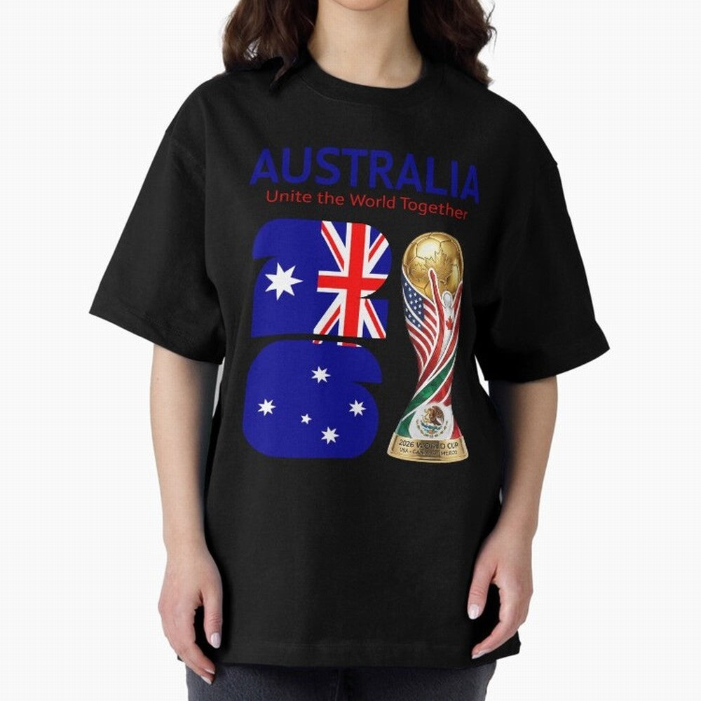 World Cup 2026, AUSTRALIA Classic T-Shirt Represent Fans Who Live for Match Day Hype around FIFA World Cup 2026 USA Canada Mexico, Messi, Neymar and Mbappe, England, France and Netherlands, Fan Favorite Moments, National Team Passion, Big Match
