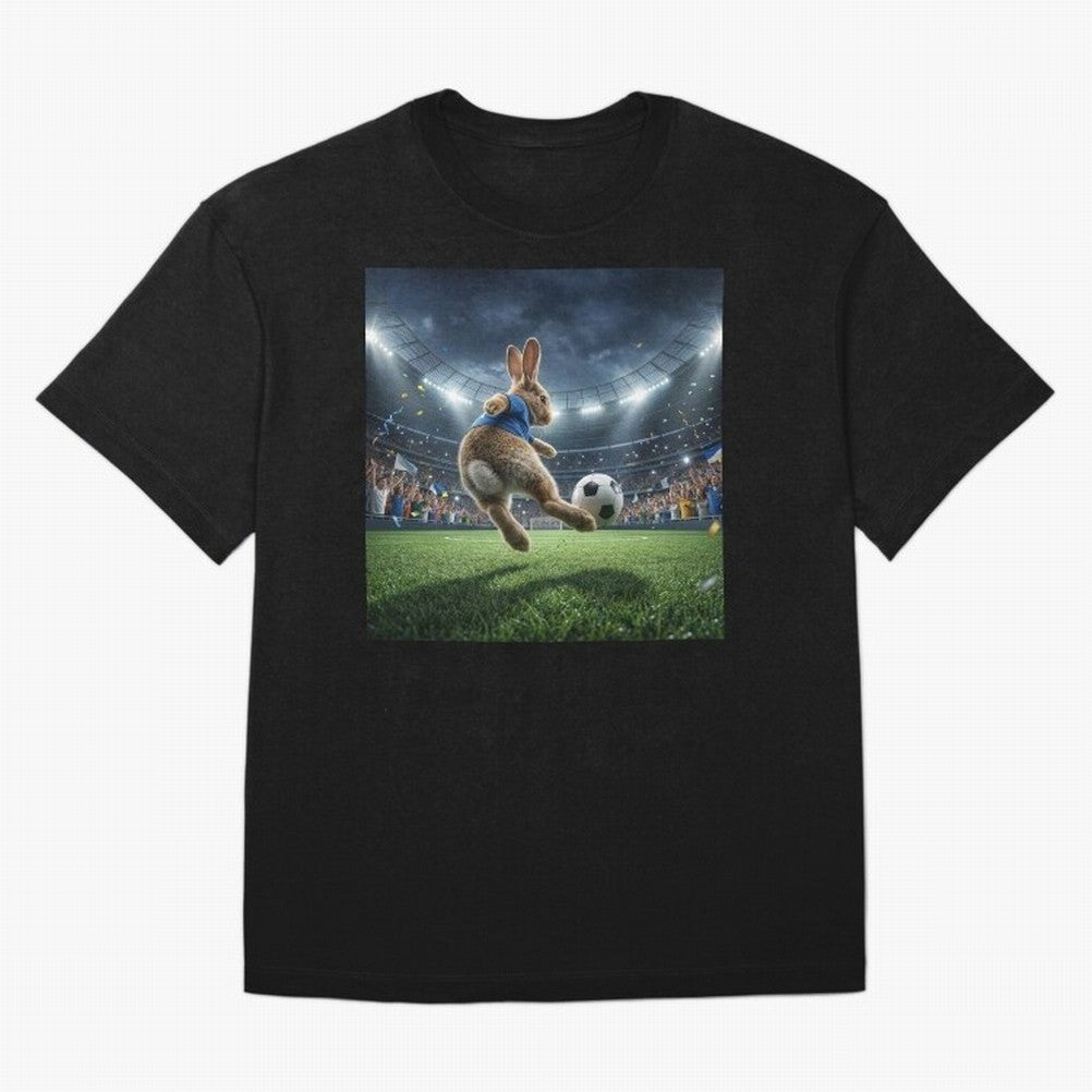 Rabbit Is Veritable Messi on the Soccer Pitch Oversized T-Shirt Join the Countdown to FIFA World Cup 2026 USA Canada Mexico Spirit, Filled with Argentina and Brazil, Cristiano Ronaldo, Soccer Culture, Superstar Moments, National Team Dreams and
