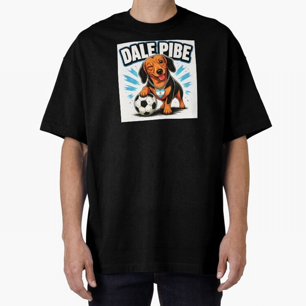 Argentine Soccer Dachshund - Dale Pibe Classic T-Shirt Experience the Global Stage of FIFA World Cup 2026 Spirit, Highlighting Portugal, Spain and Germany, Messi, Game Day Rituals, Football Legends, Country Pride and the Road to the Final; Made for
