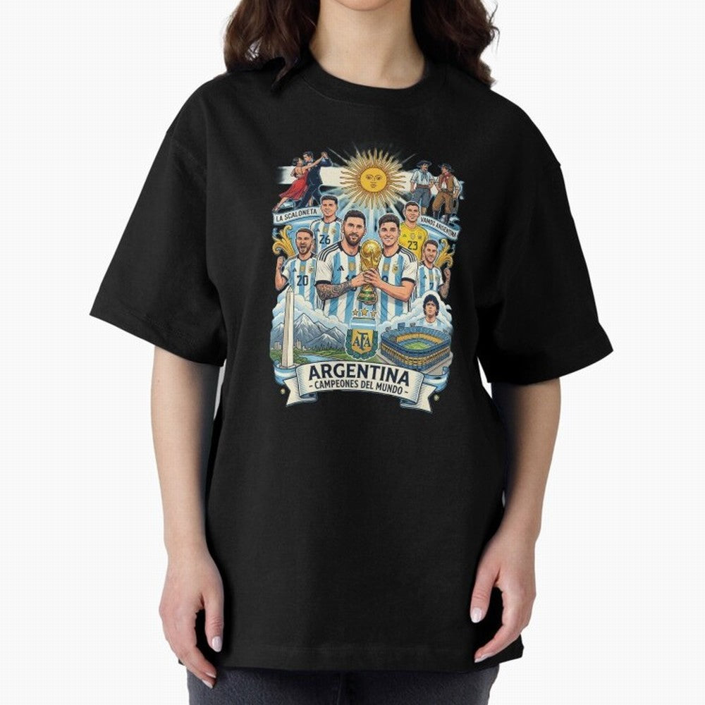 Argentina 2026 ¨C Copa Mundial Spirit Classic T-Shirt Stand with FIFA World Cup 2026 Group Stage for Fans of Mbappe and Neymar and Netherlands, Bringing Tournament Hype, Historic Matchups, Family Viewing Parties and Global Sports Pride; Ideal for