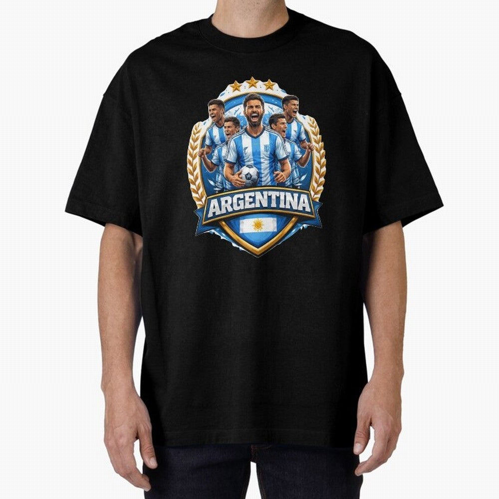 Argentina Football Pride- Albiceleste Soccer Classic T-Shirt Celebrate Classic Football Spirit in Match Day Hype around FIFA World Cup 2026, CR7, Argentina and Brazil, Football History, Final Match Energy, Crowd Noise and Once in a Lifetime