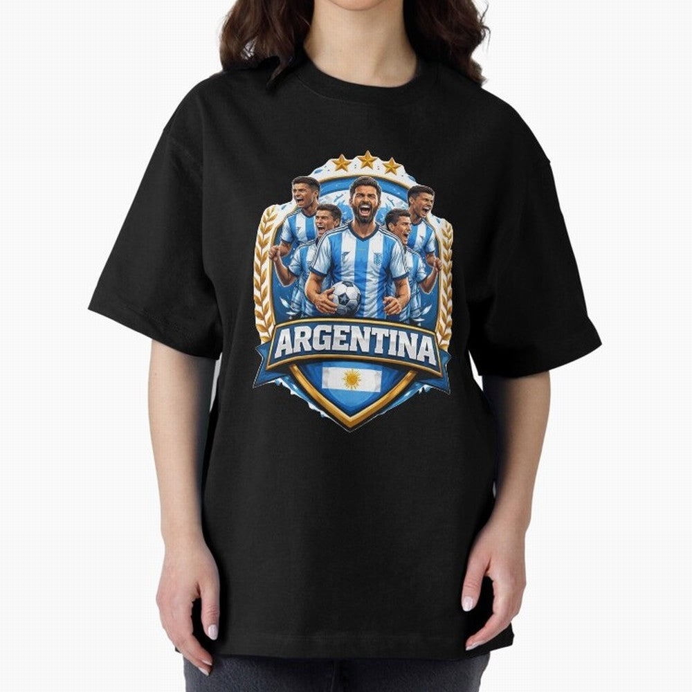 Argentina Football Pride- Albiceleste Soccer Classic T-Shirt Celebrate Classic Football Spirit in Match Day Hype around FIFA World Cup 2026, CR7, Argentina and Brazil, Football History, Final Match Energy, Crowd Noise and Once in a Lifetime
