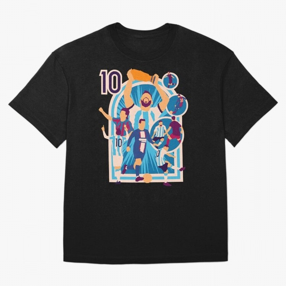 Messi - The Goat Classic T-Shirt Represent Global Football Passion for FIFA World Cup 2026 USA Canada Mexico, Inspired by Messi, CR7 and Mbappe, Portugal, Worldwide Fan Energy, Dramatic Goals, Stadium Lights and Championship Celebrations; Ideal for