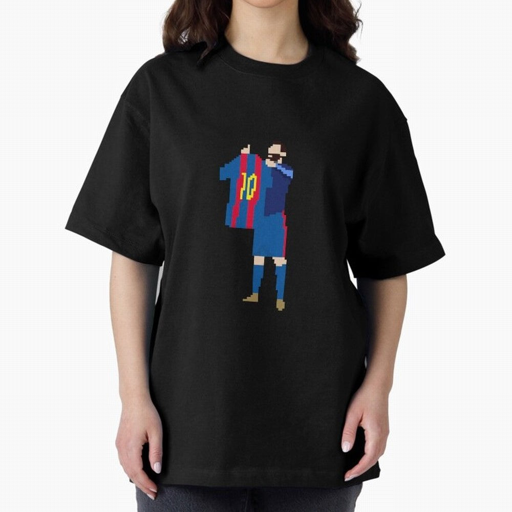 Messi Iconic Celebration Pixel Classic T-Shirt Represent the Passion of Match Day Hype around FIFA World Cup 2026, Mbappe and Neymar, France and Portugal, Stadium Memories, Football Loyalty, International Chants and Championship Tradition; Ideal