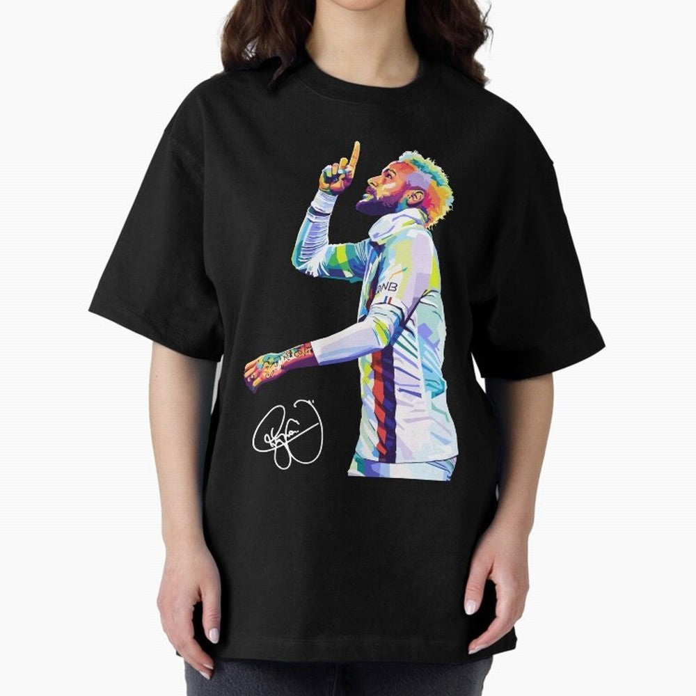 Neymar Jr Football Wpap Pop Art Classic T-Shirt Celebrate Global Passion for FIFA World Cup 2026 Centered on Messi and Cristiano Ronaldo, Spain Energy, Worldwide Fan Energy, Dramatic Goals, Stadium Lights and Championship Celebrations; Ideal for