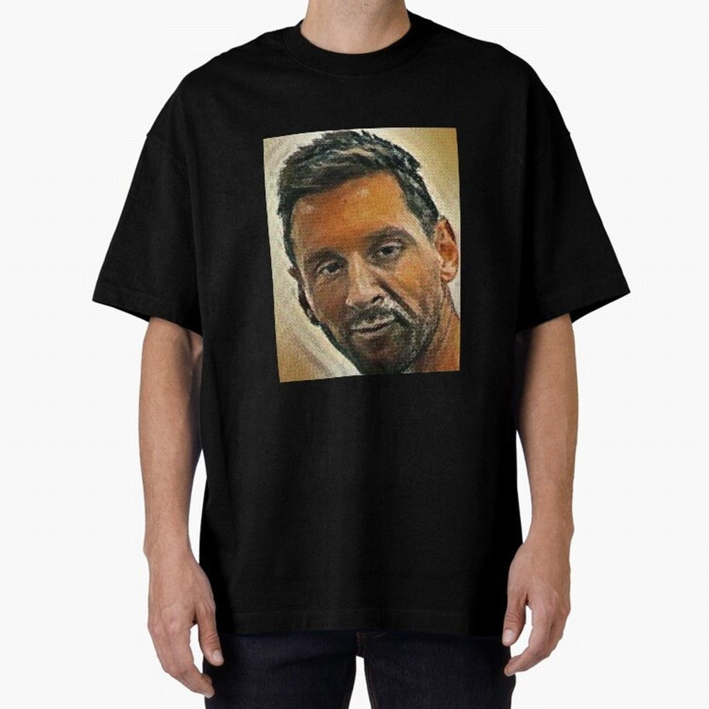Messi Oversized T-Shirt Honor the Football Icons of FIFA World Cup 2026 for Fans of Cristiano Ronaldo and England and Germany, Bringing Fan Favorite Moments, National Team Passion, Big Match Drama and Soccer History; Ideal for Passionate Fans Who
