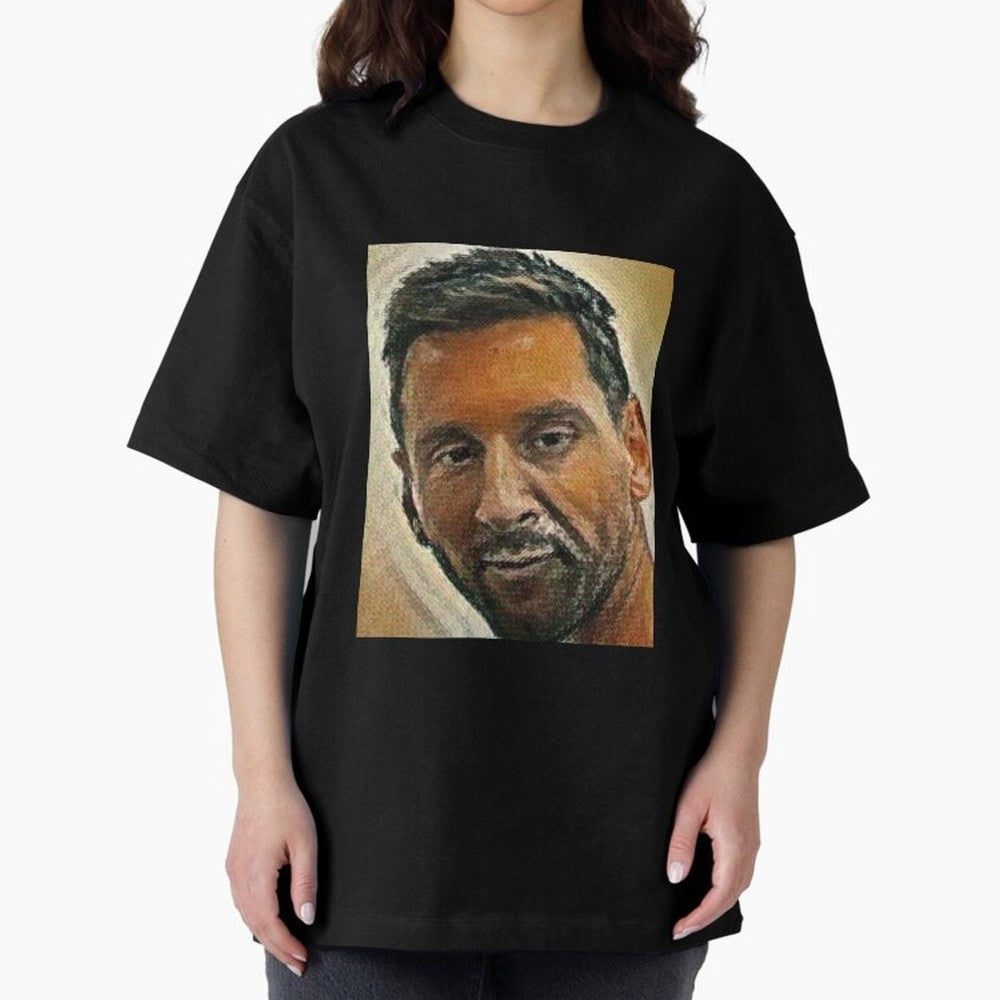 Messi Oversized T-Shirt Honor the Football Icons of FIFA World Cup 2026 for Fans of Cristiano Ronaldo and England and Germany, Bringing Fan Favorite Moments, National Team Passion, Big Match Drama and Soccer History; Ideal for Passionate Fans Who