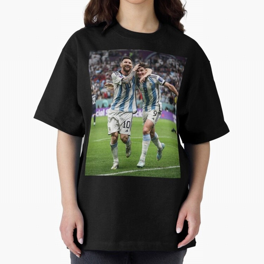 Messi x Alvarez Semifinal Classic T-Shirt Feel the Heartbeat of Match Day Hype around FIFA World Cup 2026 Group Stage, Haaland, France, Tournament Hype, Historic Matchups, Family Viewing Parties and Global Sports Pride; Made for Collectors Who