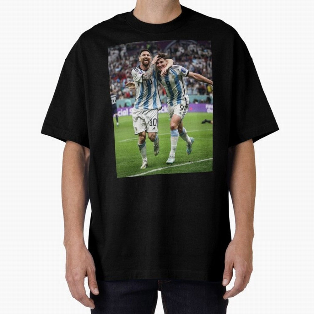 Messi x Alvarez Semifinal Classic T-Shirt Feel the Heartbeat of Match Day Hype around FIFA World Cup 2026 Group Stage, Haaland, France, Tournament Hype, Historic Matchups, Family Viewing Parties and Global Sports Pride; Made for Collectors Who