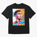 Jude Bellingham in WPAP Style Classic T-Shirt Build FIFA World Cup 2026 USA Canada Mexico Spirit, Centered on Spain and Netherlands, Neymar, Football Festival Excitement, Trophy Ambitions, Country Rivalries and Star Player Buzz; Ideal for Football