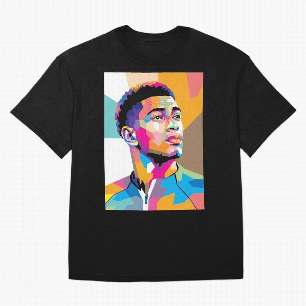 Jude Bellingham in WPAP Style Classic T-Shirt Build FIFA World Cup 2026 USA Canada Mexico Spirit, Centered on Spain and Netherlands, Neymar, Football Festival Excitement, Trophy Ambitions, Country Rivalries and Star Player Buzz; Ideal for Football