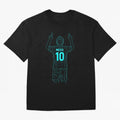 Messi Iconic Celebration Oversized T-Shirt Join Supporters Worldwide for Match Day Hype around FIFA World Cup 2026 USA Canada Mexico, Mbappe, Argentina and Brazil, Classic Soccer Heritage, Championship Pressure, Fan Loyalty and International Pride;