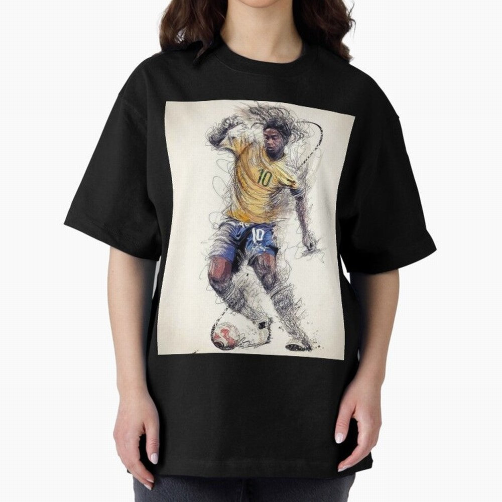 Ronaldinho Classic T-Shirt Bring World Football Passion into Global Football Passion for FIFA World Cup 2026 USA Canada Mexico, Centered on Mbappe, France and Portugal, Football Passion, Legendary Performances, Festival Vibes and Supporter