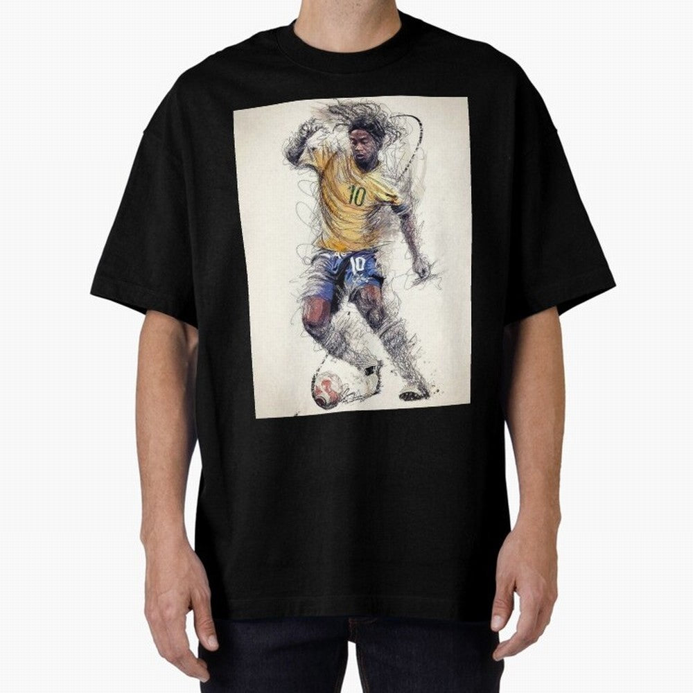 Ronaldinho Classic T-Shirt Bring World Football Passion into Global Football Passion for FIFA World Cup 2026 USA Canada Mexico, Centered on Mbappe, France and Portugal, Football Passion, Legendary Performances, Festival Vibes and Supporter