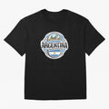 Decorative Argentina Logo Oversized T-Shirt Honor FIFA World Cup 2026 Spirit, Highlighting England, France and Netherlands, Mbappe and Neymar, Stadium Chants, National Pride, Trophy Dreams and Unforgettable Football Memories; Created for Match Day