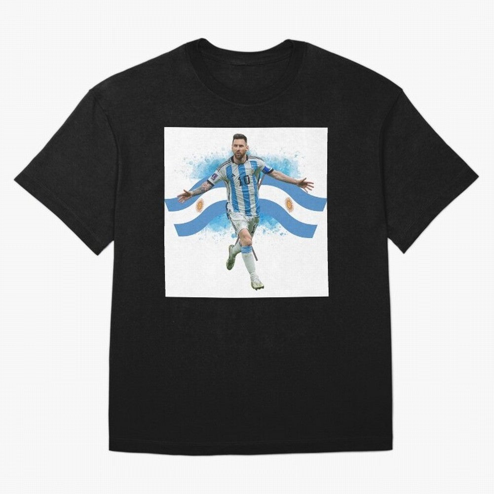 Messi - Argentina Classic T-Shirt Celebrate Rivalries and Pride in FIFA World Cup 2026 Spirit, Inspired by England and Germany, Messi, CR7 and Mbappe, Champion Mindset, Group Stage Buzz, Knockout Tension and Passionate Fan Culture; Perfect for