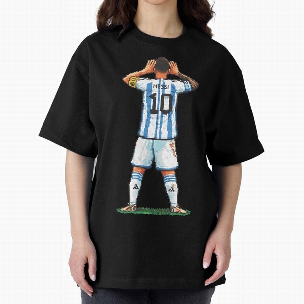 Pixelated Messi Topo Gigio Classic T-Shirt Bring Trophy Dreams to the FIFA World Cup 2026 USA Canada Mexico Journey through Haaland and Mbappe Highlights, Portugal, Spain and Germany Pride, Tournament Hype, Historic Matchups, Family Viewing Parties