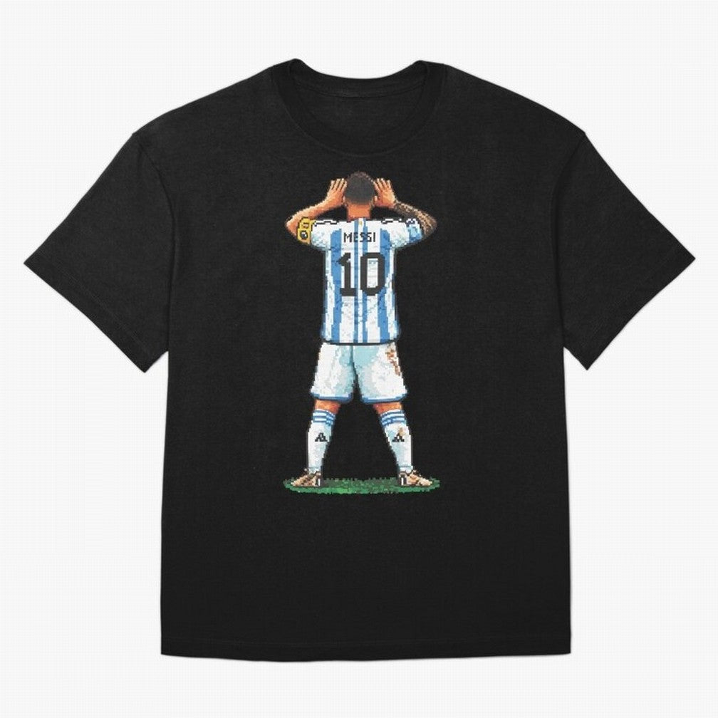 Pixelated Messi Topo Gigio Classic T-Shirt Bring Trophy Dreams to the FIFA World Cup 2026 USA Canada Mexico Journey through Haaland and Mbappe Highlights, Portugal, Spain and Germany Pride, Tournament Hype, Historic Matchups, Family Viewing Parties