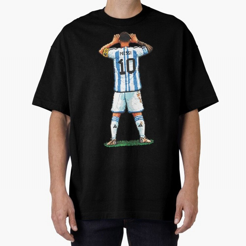 Pixelated Messi Topo Gigio Classic T-Shirt Bring Trophy Dreams to the FIFA World Cup 2026 USA Canada Mexico Journey through Haaland and Mbappe Highlights, Portugal, Spain and Germany Pride, Tournament Hype, Historic Matchups, Family Viewing Parties