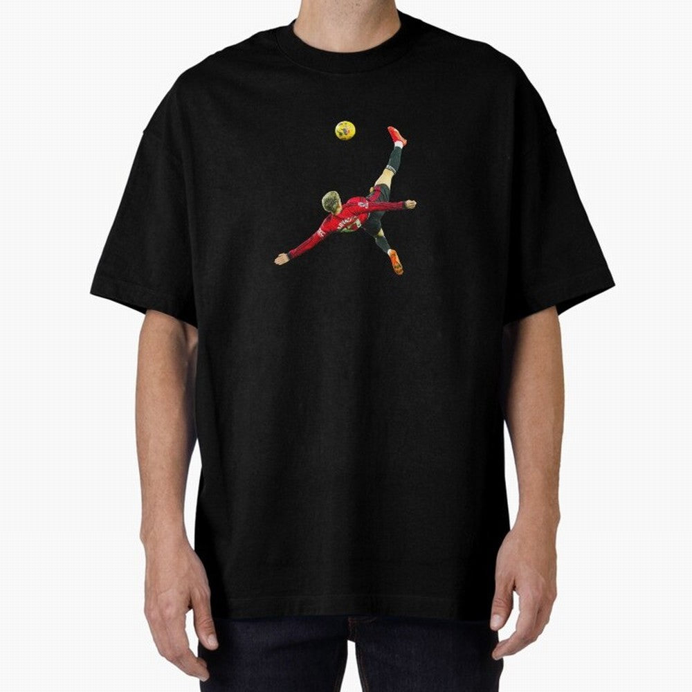 Alejandro Garnacho Bicycle Kick Classic T-Shirt Honor the Beautiful Game during the FIFA World Cup 2026 Group Stage Journey through CR7 Highlights, France Pride, Vintage Soccer Flavor, Modern Football Stars, National Flags and Final Night Emotion;