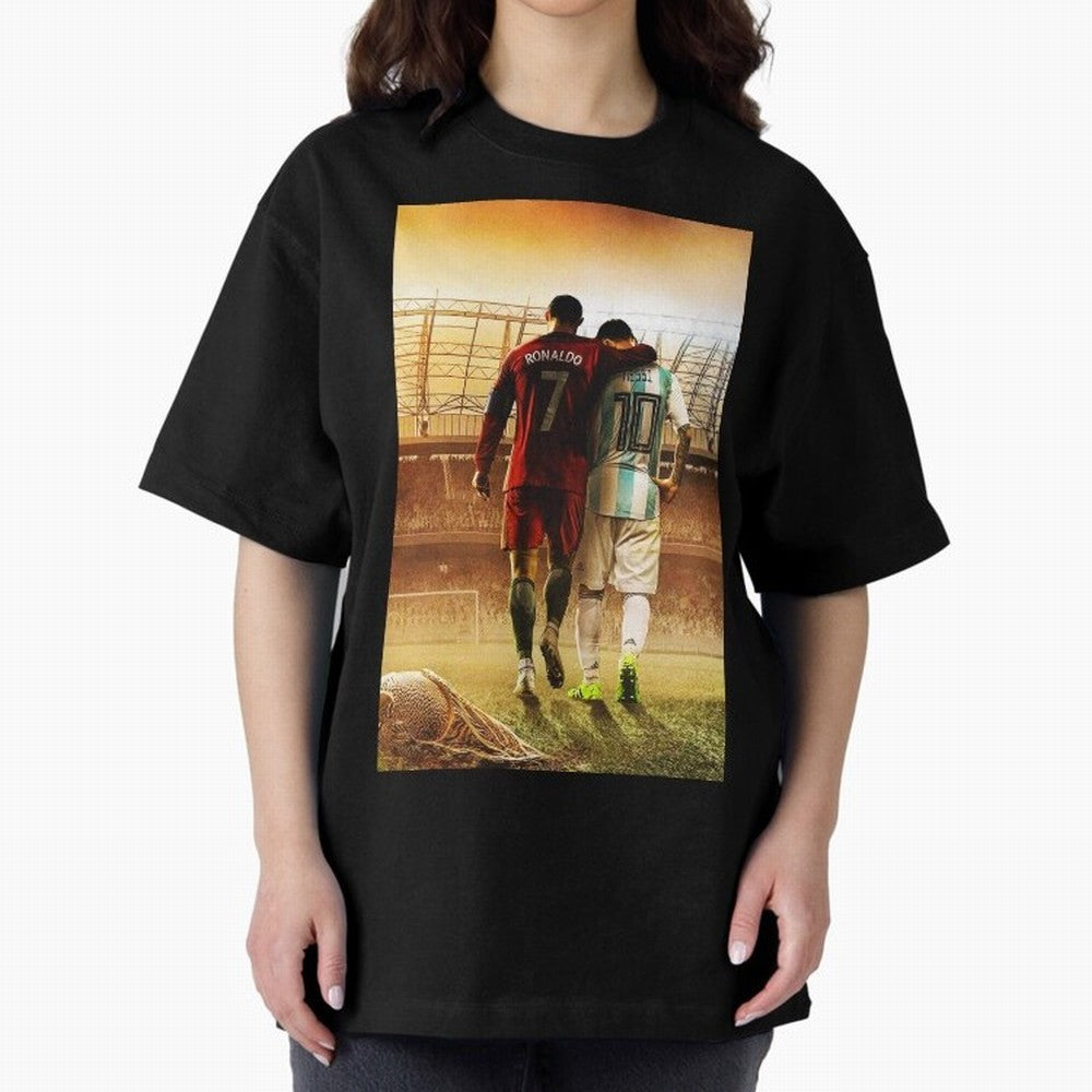 christian and messi Classic T-Shirt Discover Match Day Hype around FIFA World Cup 2026, Messi, CR7 and Mbappe, Argentina and Brazil, Retro Football Energy, Iconic Rivalries, Trophy Chase Drama and Stadium Atmosphere; Ideal for Passionate Fans Who