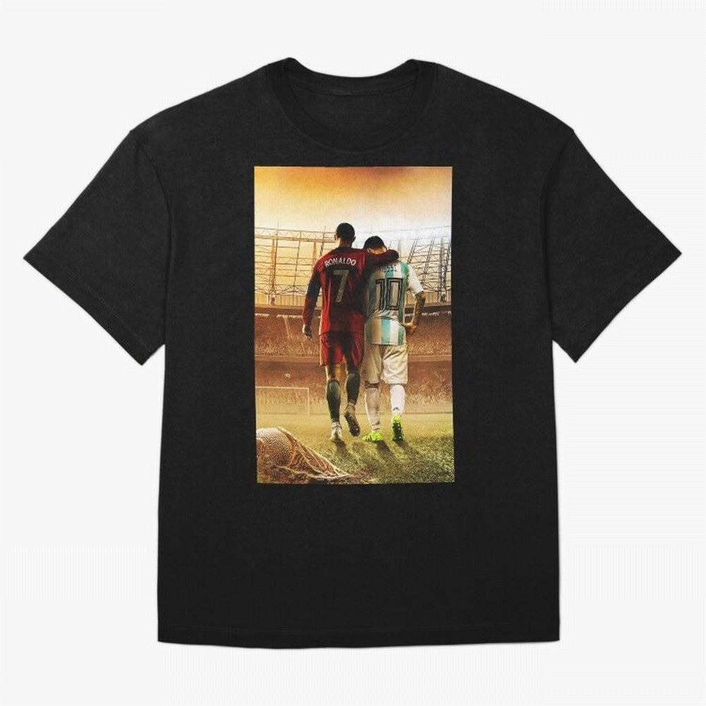 christian and messi Classic T-Shirt Discover Match Day Hype around FIFA World Cup 2026, Messi, CR7 and Mbappe, Argentina and Brazil, Retro Football Energy, Iconic Rivalries, Trophy Chase Drama and Stadium Atmosphere; Ideal for Passionate Fans Who