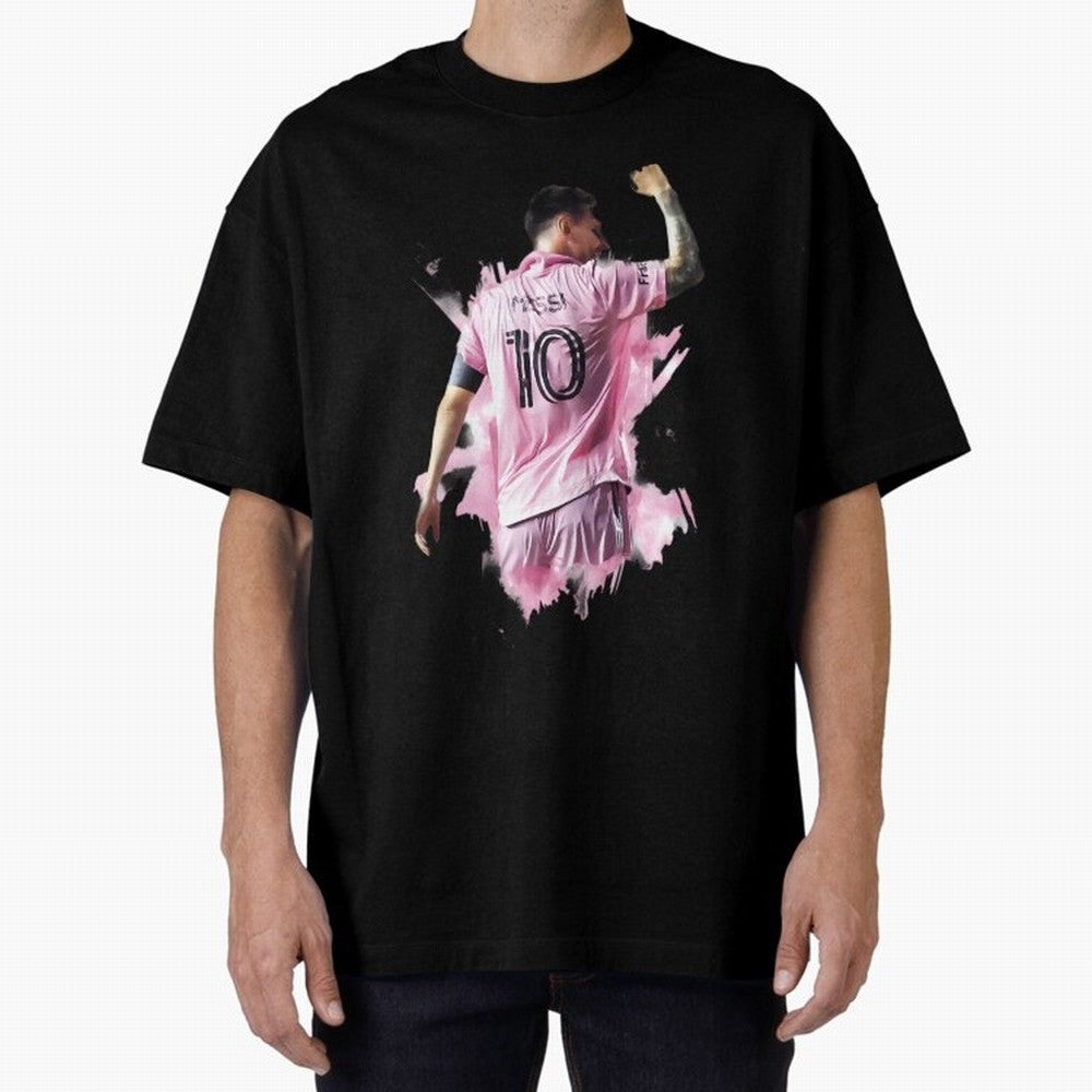 Messi Inter Miami Celebration Art ¨C Football Legend in Pink Jersey Classic T-Shirt Enjoy the FIFA World Cup 2026 Group Stage Journey through Neymar, Haaland and Cristiano Ronaldo Highlights, Spain Pride, Tournament Hype, Historic Matchups, Family