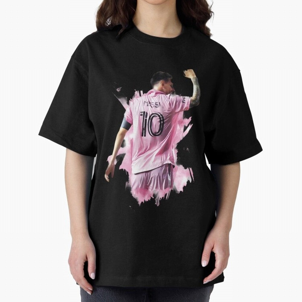 Messi Inter Miami Celebration Art ¨C Football Legend in Pink Jersey Classic T-Shirt Enjoy the FIFA World Cup 2026 Group Stage Journey through Neymar, Haaland and Cristiano Ronaldo Highlights, Spain Pride, Tournament Hype, Historic Matchups, Family