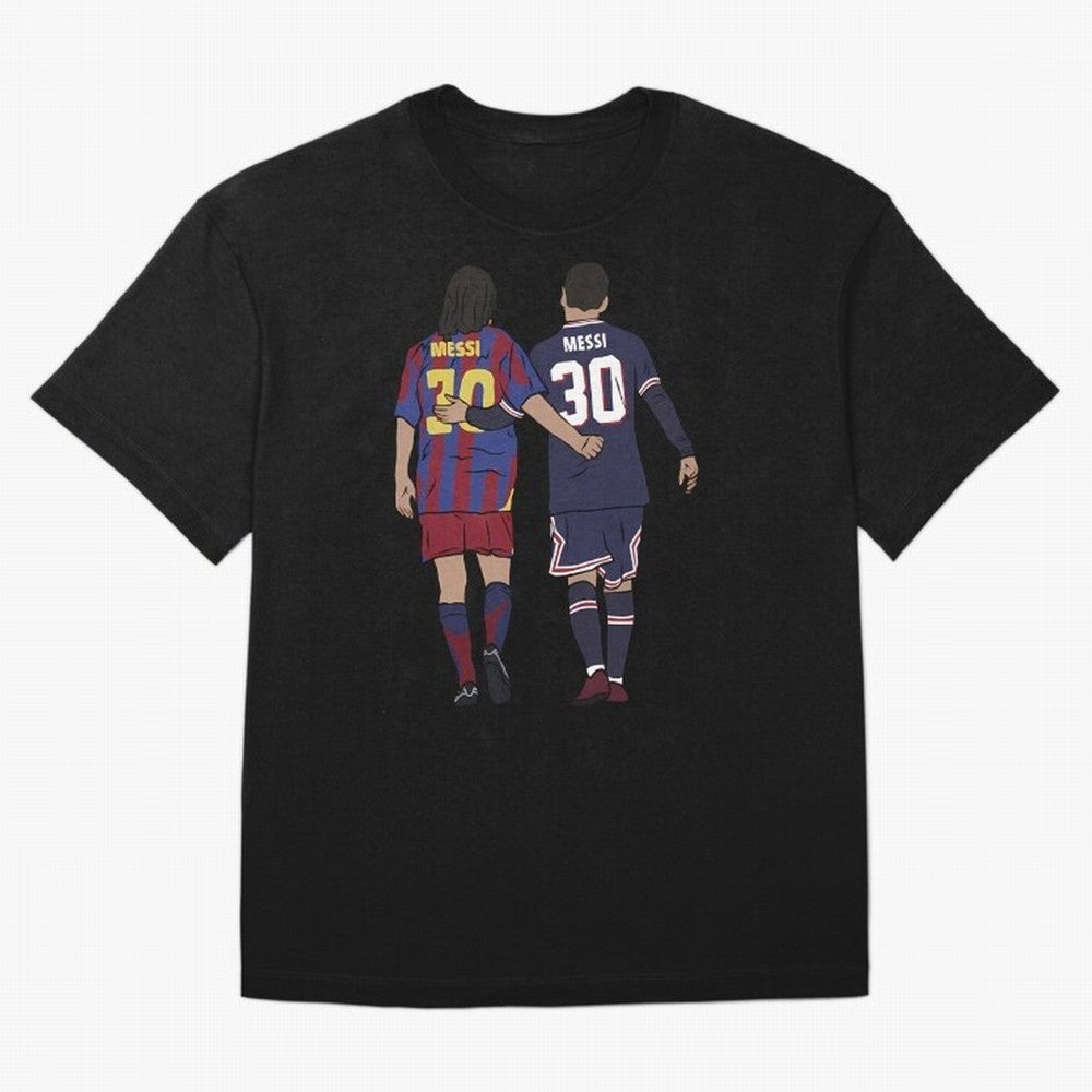 Young Messi and Old Messi Essential T-Shirt Support the Legends of Match Day Hype around FIFA World Cup 2026 USA Canada Mexico, Haaland and Mbappe, England, Soccer Culture, Superstar Moments, National Team Dreams and Competitive Fire; Ideal for