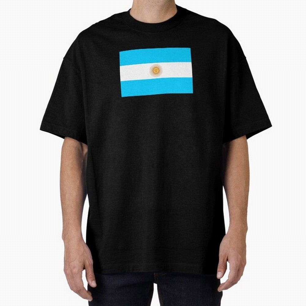 ARGENTINA Oversized T-Shirt Keep Football History Alive during FIFA World Cup 2026 Capturing CR7, Spain and Netherlands Energy, Tournament Hype, Historic Matchups, Family Viewing Parties and Global Sports Pride; Ideal for Fans Who Follow Messi,