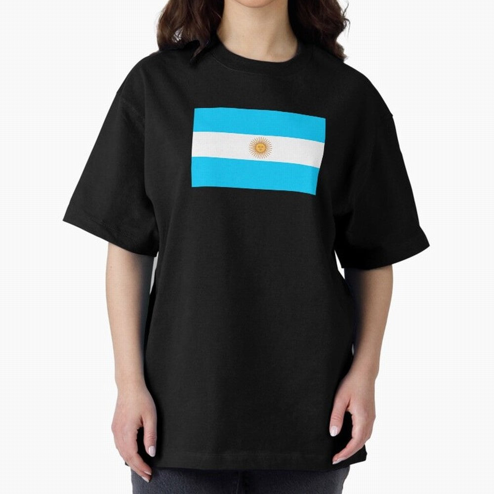 ARGENTINA Oversized T-Shirt Keep Football History Alive during FIFA World Cup 2026 Capturing CR7, Spain and Netherlands Energy, Tournament Hype, Historic Matchups, Family Viewing Parties and Global Sports Pride; Ideal for Fans Who Follow Messi,