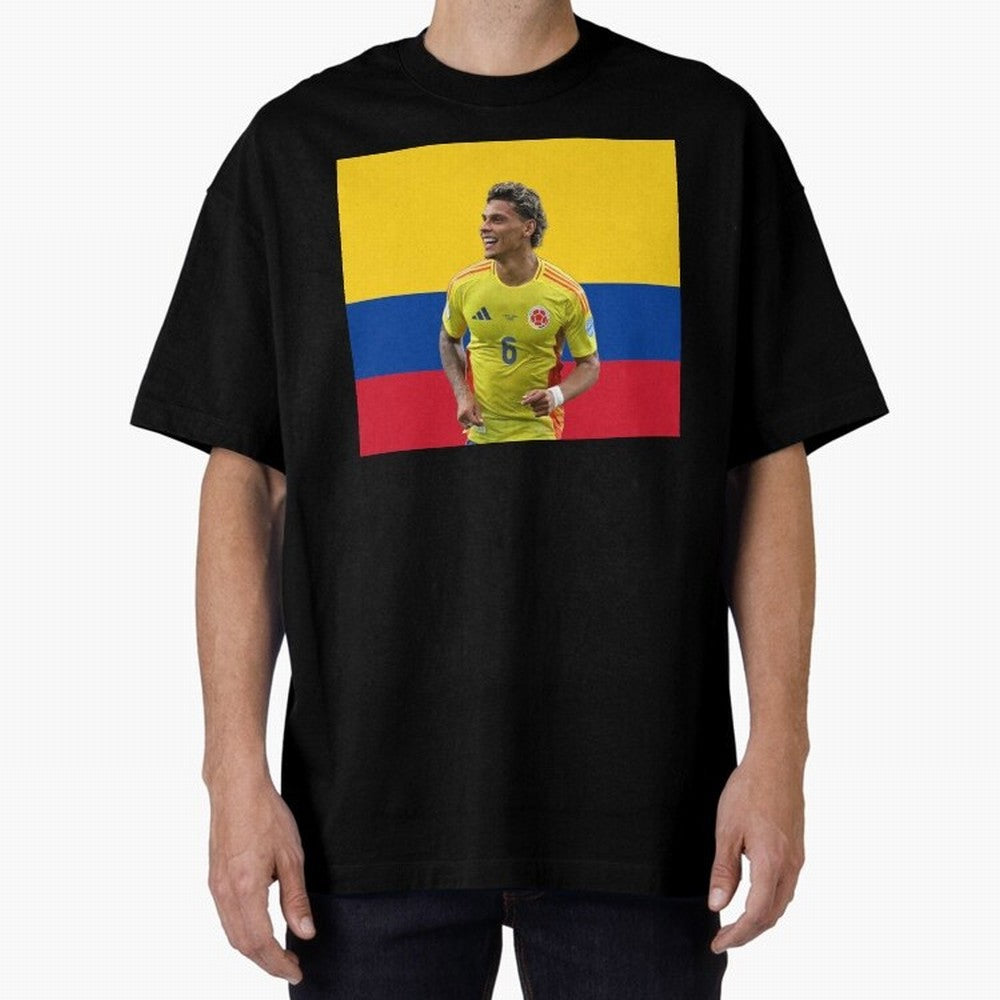 Richard Rios Colombian Flag Oversized T-Shirt Stand Out with Spirit from FIFA World Cup 2026 USA Canada Mexico Centered on Haaland, Brazil, Portugal and Argentina Energy, Stadium Chants, National Pride, Trophy Dreams and Unforgettable Football
