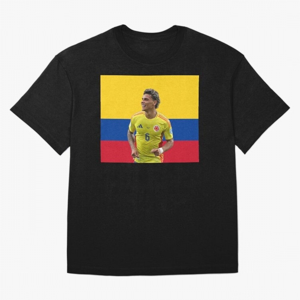Richard Rios Colombian Flag Oversized T-Shirt Stand Out with Spirit from FIFA World Cup 2026 USA Canada Mexico Centered on Haaland, Brazil, Portugal and Argentina Energy, Stadium Chants, National Pride, Trophy Dreams and Unforgettable Football