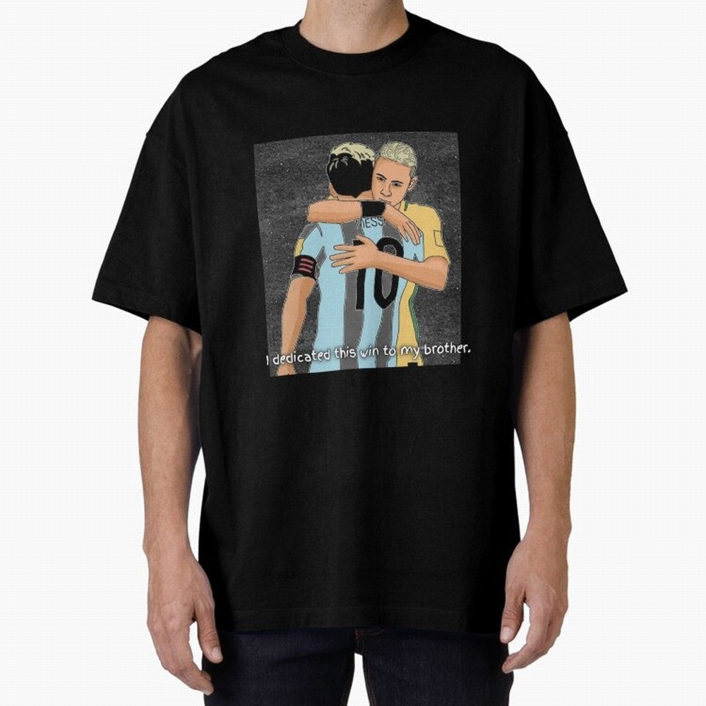 Messi and Neymar Classic T-Shirt Honor the Football Icons of Global Football Passion for FIFA World Cup 2026 Group Stage, Inspired by Messi and Cristiano Ronaldo, Portugal, Stadium Memories, Football Loyalty, International Chants and Championship