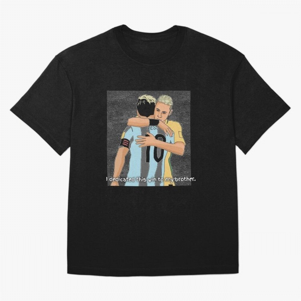 Messi and Neymar Classic T-Shirt Honor the Football Icons of Global Football Passion for FIFA World Cup 2026 Group Stage, Inspired by Messi and Cristiano Ronaldo, Portugal, Stadium Memories, Football Loyalty, International Chants and Championship