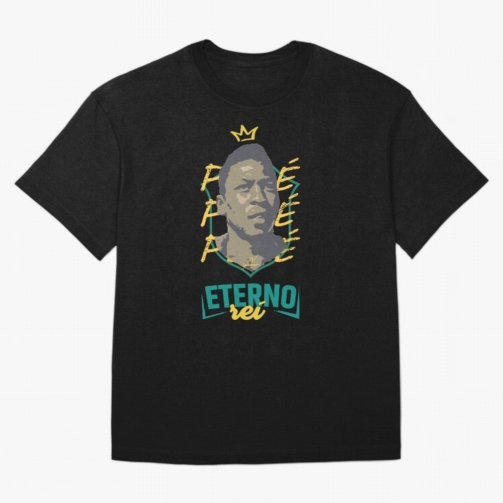 Messi and Neymar wearing a Pele t-shirt - Pel¨¦ Eterno - Pele Forever Rei Classic T-Shirt Show Fan Pride Across Match Day Hype around FIFA World Cup 2026 Group Stage, Neymar, Haaland and Cristiano Ronaldo, Brazil, Portugal and Argentina, Champion