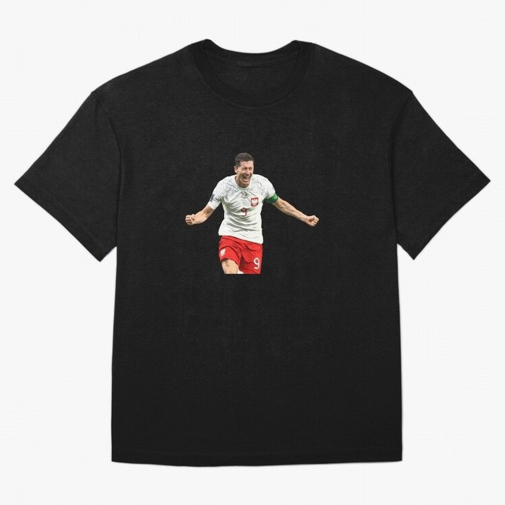 Robert Lewandowski Oversized T-Shirt Feel the Roar of FIFA World Cup 2026 for Fans of Messi, CR7 and Mbappe and Portugal, Bringing Match Day Excitement, Supporter Culture, Golden Goals and Global Football Passion; Perfect for Supporters Who Want