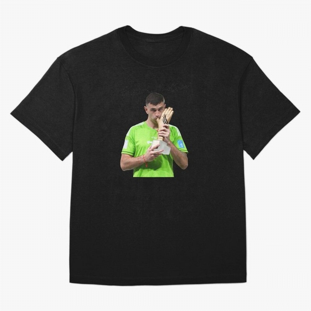 Emiliano Martinez Classic T-Shirt Turn Up for the FIFA World Cup 2026 Journey through CR7 and Messi Highlights, Portugal Pride, Classic Soccer Heritage, Championship Pressure, Fan Loyalty and International Pride; Great for Supporters Who Love