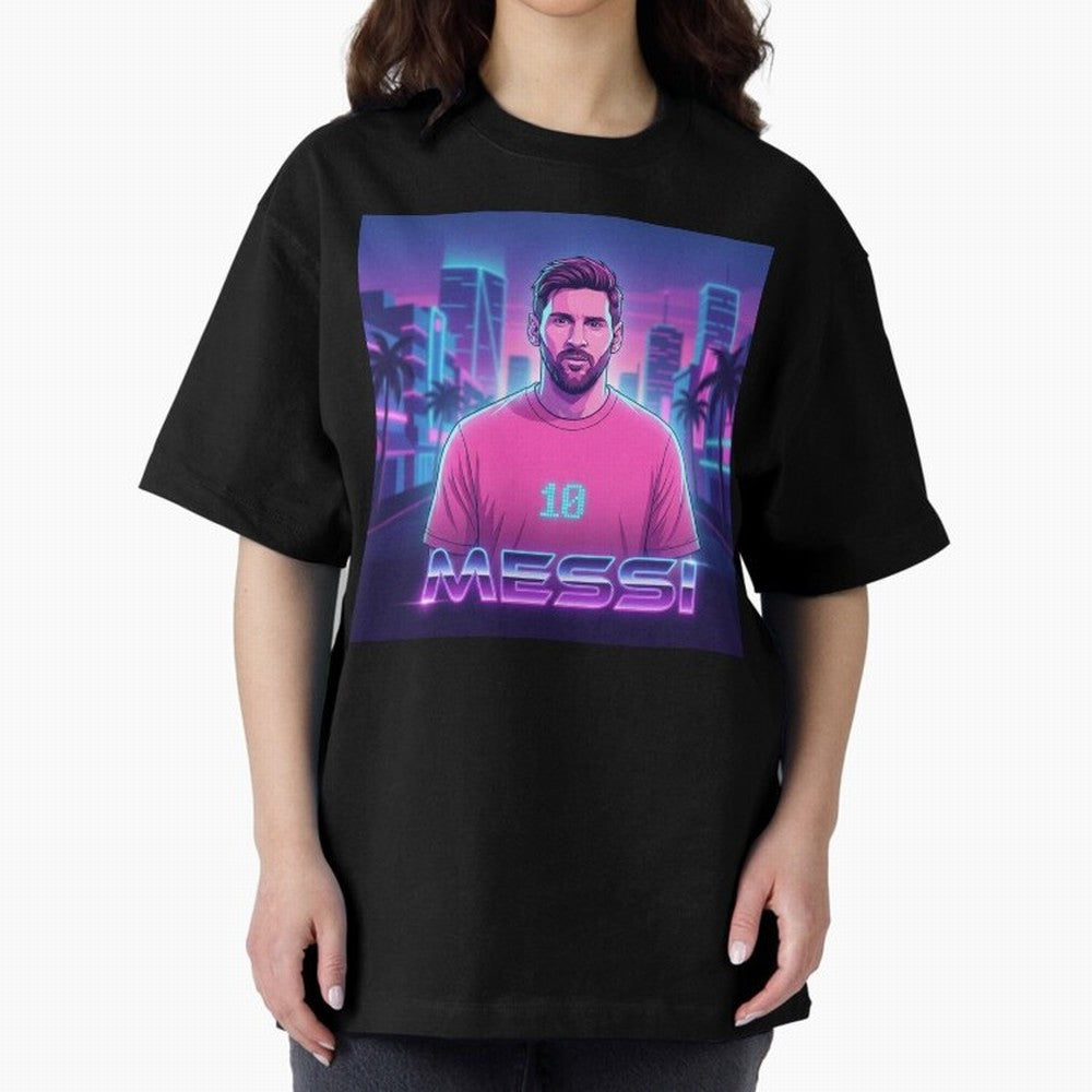 Inter Miami? Football Legend Messi Cyberpunk Retro Futurist Design (Version 2) Classic T-Shirt Enjoy Match Day Hype around FIFA World Cup 2026 Group Stage, CR7 and Messi, France and Portugal, Champion Mindset, Group Stage Buzz, Knockout Tension and