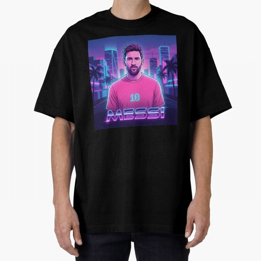 Inter Miami? Football Legend Messi Cyberpunk Retro Futurist Design (Version 2) Classic T-Shirt Enjoy Match Day Hype around FIFA World Cup 2026 Group Stage, CR7 and Messi, France and Portugal, Champion Mindset, Group Stage Buzz, Knockout Tension and