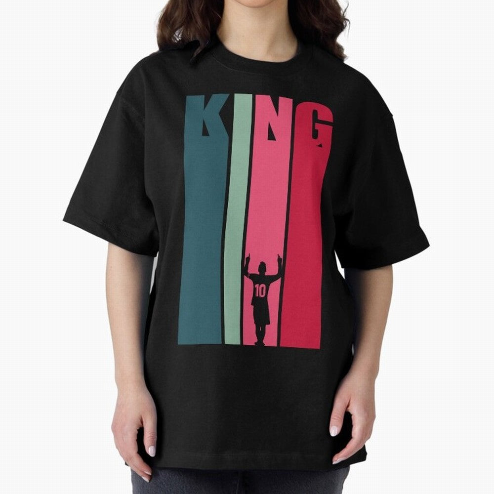 Soccer's King. Oversized T-Shirt Relive FIFA World Cup 2026 Centered on CR7 and Messi, Spain Energy, Vintage Soccer Flavor, Modern Football Stars, National Flags and Final Night Emotion; Built for Supporters Chasing Trophy Dreams, Final Match