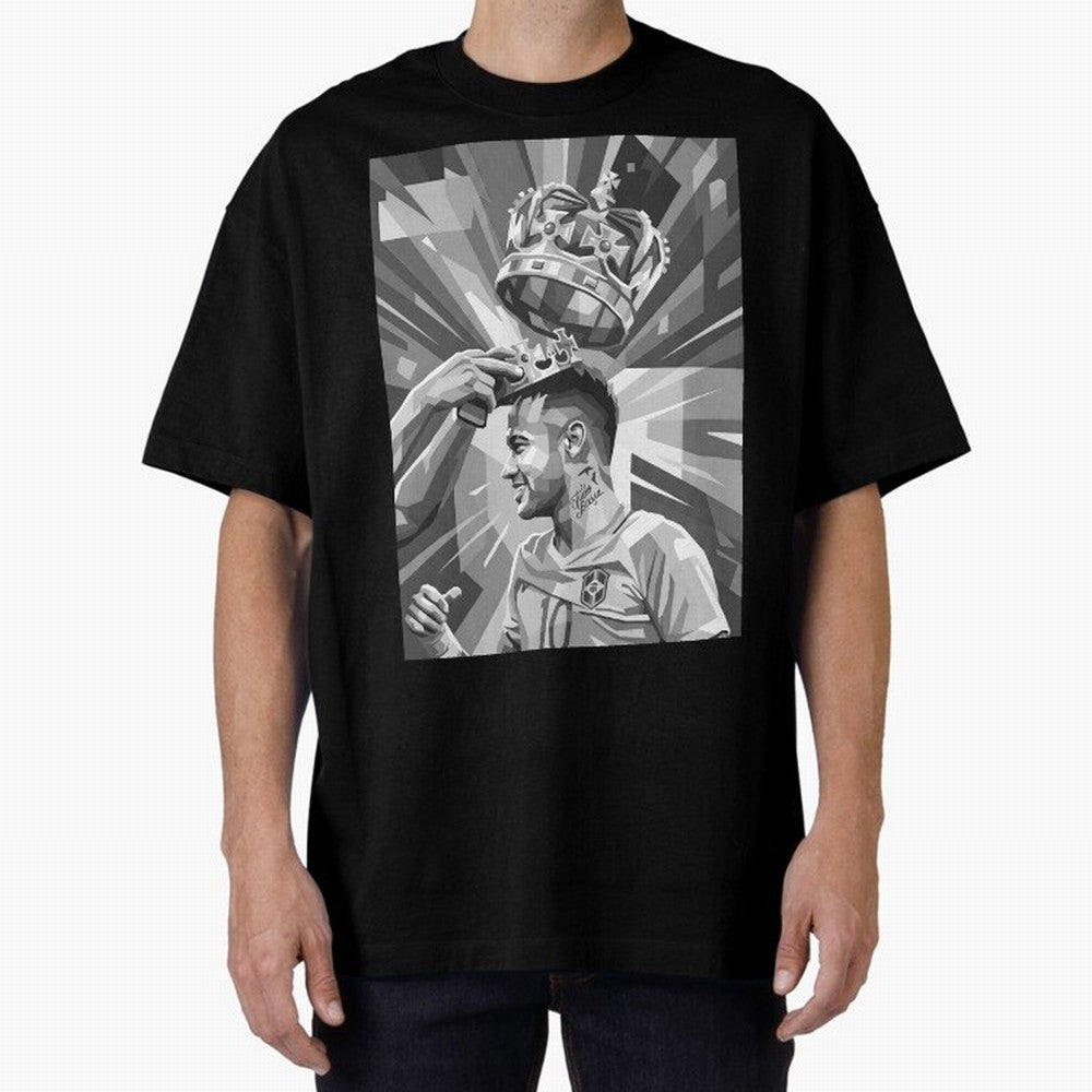 Neymar Grayscale Classic T-Shirt Back the Journey through the FIFA World Cup 2026 USA Canada Mexico Journey through Cristiano Ronaldo, Haaland and CR7 Highlights, Argentina and Brazil Pride, Soccer Culture, Superstar Moments, National Team Dreams