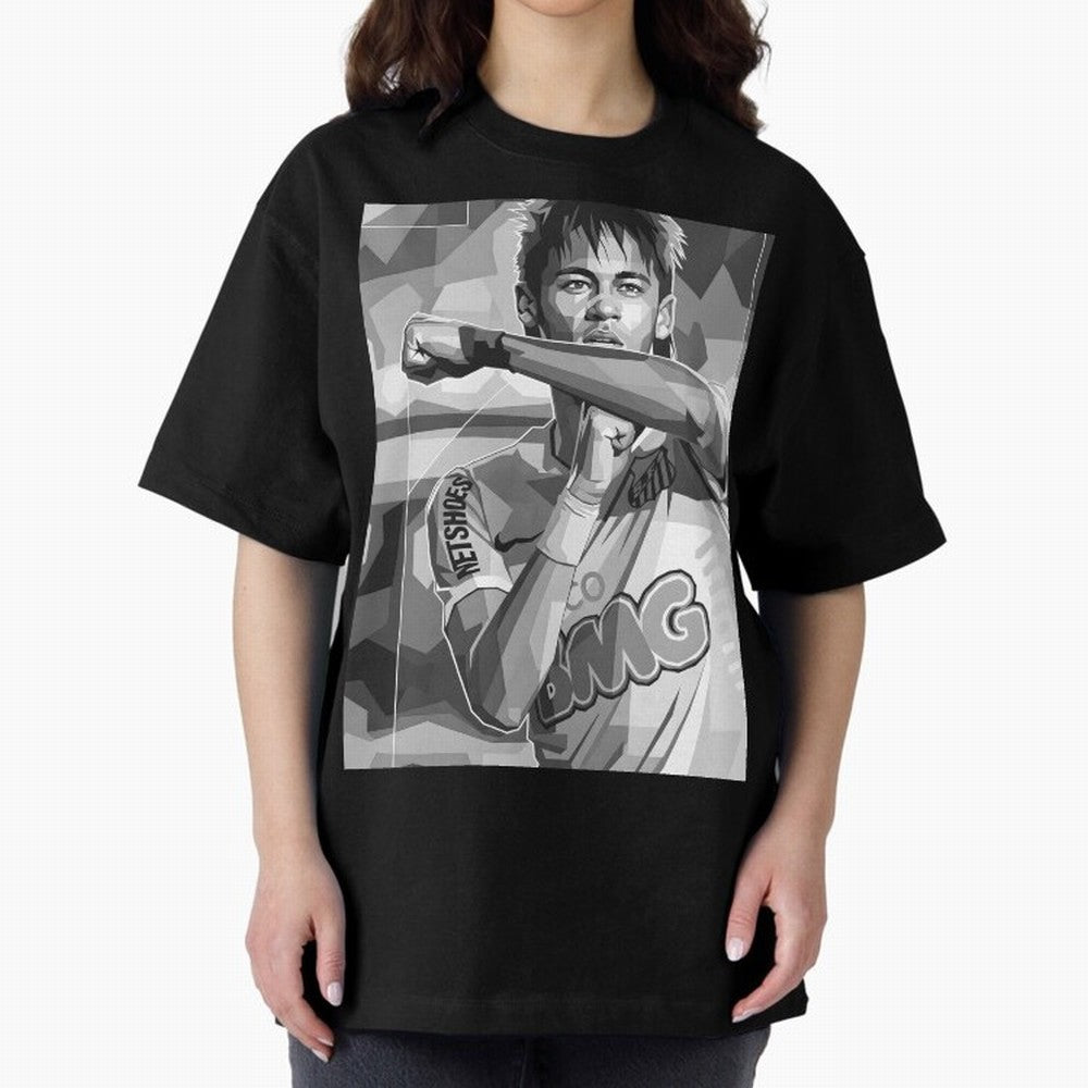 Neymar Grayscale Classic T-Shirt Celebrate Global Passion for FIFA World Cup 2026 Spirit, Made for Spain and Netherlands, Haaland, Classic Soccer Heritage, Championship Pressure, Fan Loyalty and International Pride; Great for Watch Parties, Sports