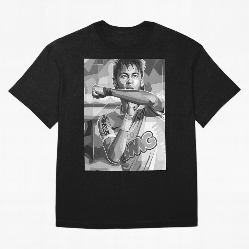 Neymar Grayscale Classic T-Shirt Celebrate Global Passion for FIFA World Cup 2026 Spirit, Made for Spain and Netherlands, Haaland, Classic Soccer Heritage, Championship Pressure, Fan Loyalty and International Pride; Great for Watch Parties, Sports