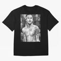 Neymar Grayscale Classic T-Shirt Show Championship Spirit for FIFA World Cup 2026 USA Canada Mexico for Fans of Haaland and Mbappe and Argentina and Brazil, Bringing Championship Spirit, Famous Goals, Roaring Crowds and International Football