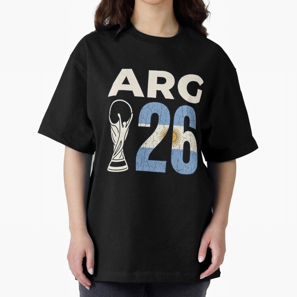 Argentina Football World Cup 2026 - Vintage Arg 26 Flag Design Essential T-Shirt Fuel Your Fan Pride for Global Football Passion for FIFA World Cup 2026, with Messi and Cristiano Ronaldo, England and Germany, Supporter Pride, Iconic Celebrations,