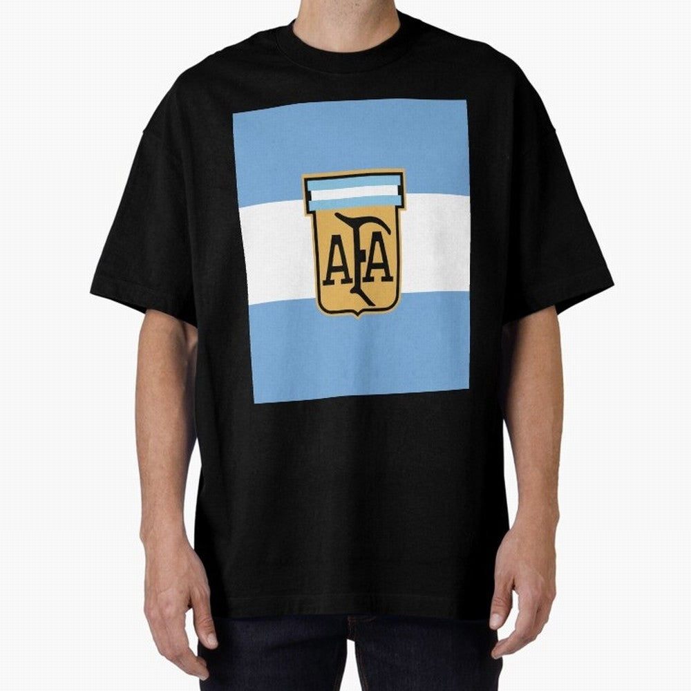 Argentina | 2026 World Cup Fan Apparel Oversized T-Shirt Represent FIFA World Cup 2026 for Fans of CR7 and Messi and Portugal, Bringing Football Festival Excitement, Trophy Ambitions, Country Rivalries and Star Player Buzz; Perfect for People Who